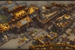 Torchlight 2 architecture made of stone and gold concept in overwatch