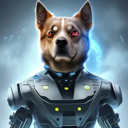 Güçlü Köpek, gelecekteki bir şehirde yaşayan bir köpek ve vücuduna birkaç tane cybernetic implant yerleştirilmiştir. Bu sayede, güçlü bir fiziksel güce sahip olmuştur ve hızlı koşabilir. Güçlü Köpek ayrıca, yüksek teknolojili bir silah kullanabilir ve zekâsı sayesinde, birçok zorluğu aşabilir.