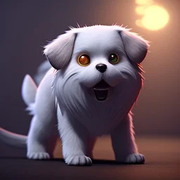 dog, Unreal Engine 5, lens macro,focus sharp, realistic, hyper detailed