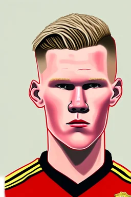 Scott McTominay Footballer ,cartoon 2d