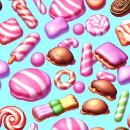 a candy from bakery , an ultrafine detailed painting by senior character artist, featured on polycount, sots art, artstation hd, 2d game art, behance hd