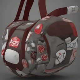 Sports bag for junk food fans