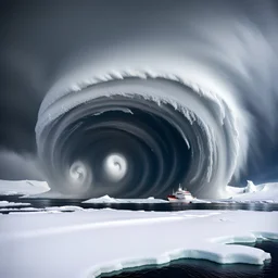 Antarctic hurricane.