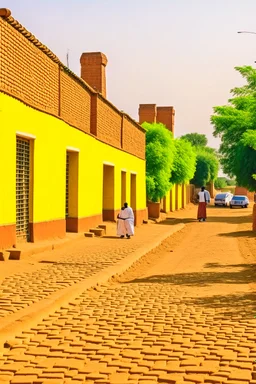 Sudan, muslim country, streets and brick homes