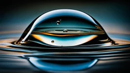 Spectacular photograph that works like an escape from the world, and a world to escape to. Dreams of vintage composition, extreme 3D perfect water drop art, hyper surrealism, realistic water droplet, spray, abstract, speed lines motion blur, geometric path, refraction, lines of force, flux, beautiful, mysterious, scintillating, fluid, surface tension, transcendental, imaginative, quantum phenomena, wave mechanics, boundless, mystical, ecstatic