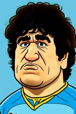 Diego Maradona cartoon 2d