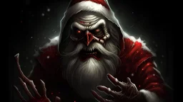 horror themed christmas wallpaper, killer santa