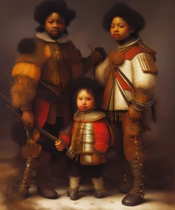 wealthy African American young boys by Rembrandt