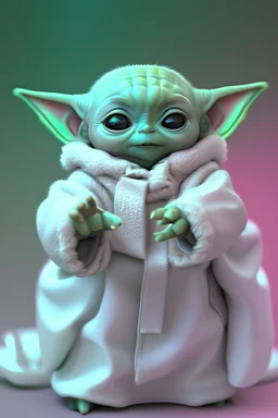 cute baby yoda full body, cute and fluffy, cinematic lighting effect, solid white background,charming, 3D vector art, cute and quirky, fantasy art, bokeh, hand-drawn, digital painting, soft lighting, isometric style, 4K resolution, photorealistic rendering, highly detailed clean, vector image, photorealistic masterpiece, professional photography, simple space backdrop, flat white background, isometric, vibrant vector