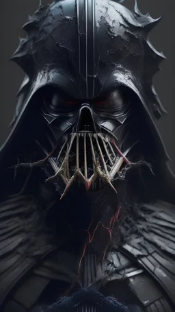 high def image of darth vader mixed with venom
