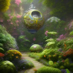 pixar style, volumetric summer garden environment and background, hyper realistic painting of best 3d puffer steampunk Nike sneaker, looking excited, volumetric lighting, dramatic lighting, detailed digital painting, anime, ornate, colour-saturated colors, chaotic, small minutiae, tiny features, particulars, centered, smooth, sharp focus, renderman gofur render, 8k, uhd, detailed eyes, realistic shaded volumetric lighting, sunlight caustics, backlight, centered camera view