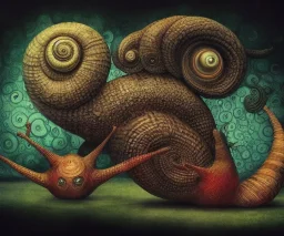 snail, monster, cgi, angry, by akihito yoshida and alex grey and alexander jansson