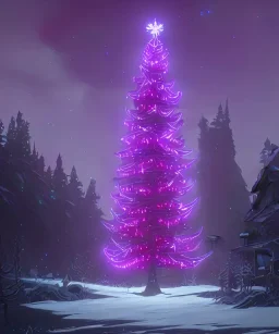 A magical warlock Christmas tree