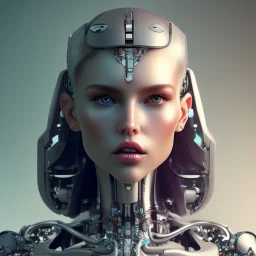 beautiful woman cyborg,Robotica,sexy lips,3d,unreal 5 engine