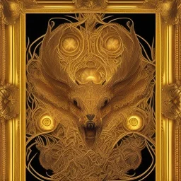  intricate golden frame, highly detailed, intricate, single color background