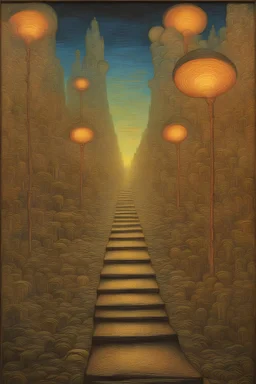 in order to reach the gates of heaven, you have to traverse the path of hell; Van Gogh; Hundertwasser; Giger; Golden Hour; Iridescent; Controversial; Superbly Detailed; Stupendous