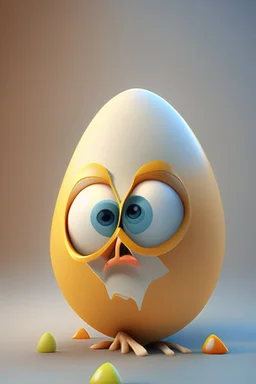 3d egg character