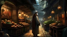 In this suspenseful chapter, the bright light from ancient windows casts a mysterious scene in a historic commodity market. The main character, Jassim, is shown wandering among the old shops, his eyes glued to something special in a corner of the market. The old bag stands out among the display areas, as if it was running out of his arms. Its mysterious allure certainly shimmers in the light of the market, casting faint shadows across its dark brown leather surface. Jassim looks at the bag with