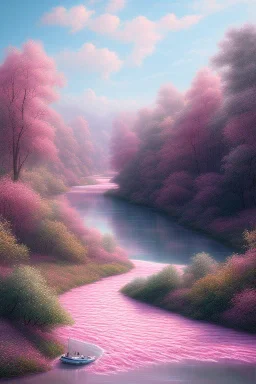 Pink river