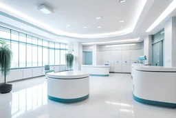 imagem da área interna um consultório médico moderno.