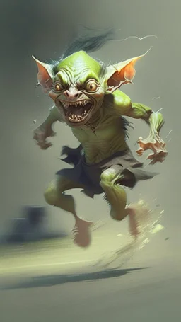 goblin running, shaking effect