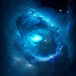 blue cosmic space