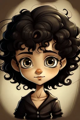 I am tall and strong, I have short black curly hair. I have two big eyes and a big nose, without ears or mouth. I run very fast.