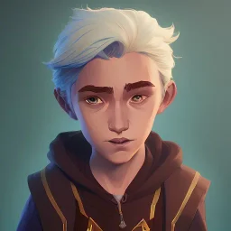 Portrait of a charming wizard kid by Nick Harris