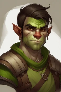 teen handsome half orc