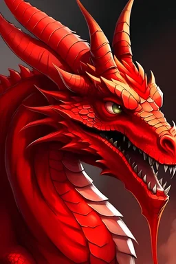 friendly red dragon