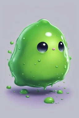 small, cute, slime, blob