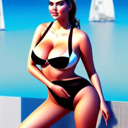 fullbody portrait of voluptuous young Kate Upton in swinsuit Diego Velázquez style