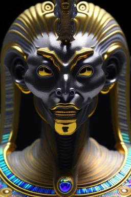 Silver alien, head, wicked, black eyes, blood, 8k, finely detailed, photo realistic, Anunnaki black male African Egyptian alien, cracks in the voodoo head, wicked,Asian turquoise eyes, crown, Elephant, 8k, finely detailed, photo realistic, tiger turquoise skull head gold dragon space alien sun skeleton gold gorilla silver crown silver eyes