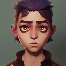 Portrait of an adorable sorcerer kid by Nick Harris