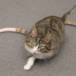 mouse catching cat