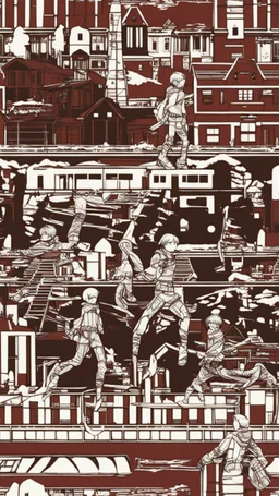 attack on titan pattern for snowboard