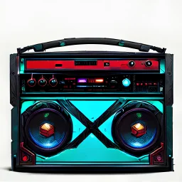 boombox, old school, album cover, speaker comic book style, marvel, electric
