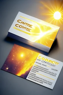 Business card-printing house-sunlight-comet star