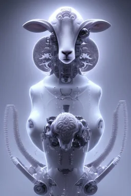 sheep brain cyborg, matrix style