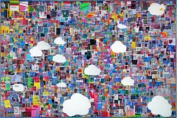 round pop art cloud by Richard Hamilton