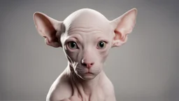 Moises , sin pelo con mirada vaga y color de piel blanca