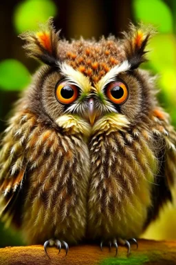 Hairy moth owl