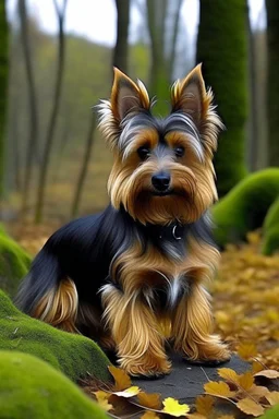 Make me a picture of an australian silky terrier