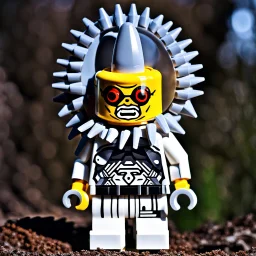 picture of a lego minifigure Yeti-Cyborg, (2020), professional photograph, clever, best selling