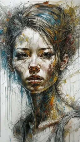 oil painting (medium), (carne griffiths:1.3), (yuko shimizu:1.2)