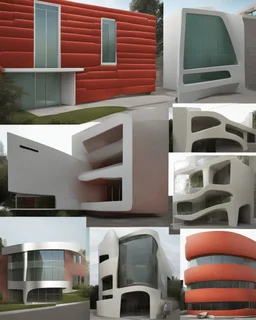 Architectural fiberglass facades