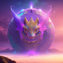 fantasy creature, sharp eyes, galactic glitter background, delicate colors, full of details, smooth, light effect，vaporwave colorful, smooth, extremely sharp detail, finely tuned detail, ultra high definition, 8 k, unreal engine 5, ultra sharp focus