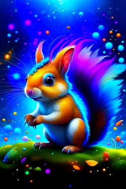 Beautiful fairy squirrel colorful art conceptual, amazing artwork, hyper-detailed, ultra maximalist quality, 12k, squirrel,squirrel,squirrel,squirrel,squirrel