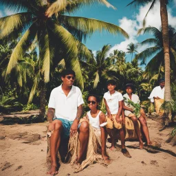 Low Life Tahiti Boy and the Palmtree family