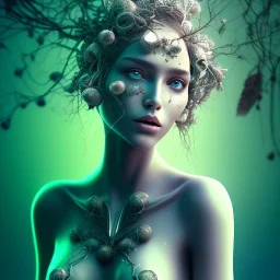 Portrait of beautiful abstract girl, face dept of field,face shinning, plant, metal,lens blur,Unsharp masking,Açıklamalı resimler, feathers,central weight average,Laplacian filt CWA Dryad,Median filter fae, sidhe, ominous, nature, plants, wildflower sparkle,facepaint, dnd character portrait, intricate, oil on canvas, masterpiece, expert, insanely detailed, 4k resolution, retroanime style, cute big circular reflective eyes, cinematic smooth, intricate detail , soft smooth lighting